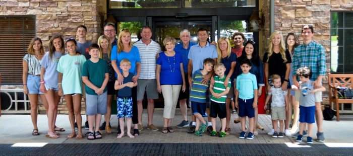 Suellen estes and her family. Four Married Children, 14 Grandchildren, and one Great Grandchild.
